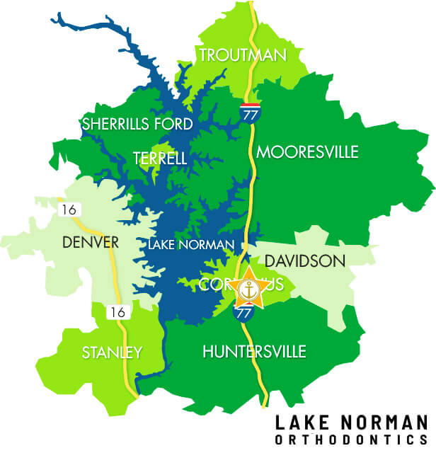 Map for Lake Norman Orthodontics